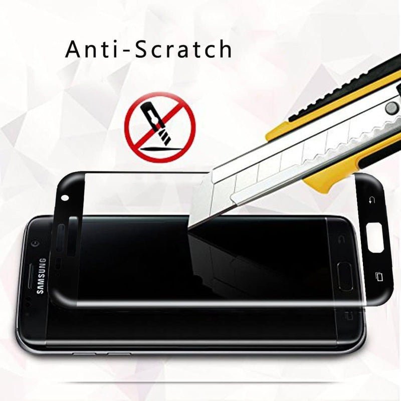 2 Pack - Gorilla Cases Galaxy S7 Edge Screen Protector (Black) - GorillaCaseStore