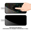 2 Pack iPhone X Screen Protector Black Privacy Tempered Glass