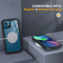 iPhone 13 Mini case 5.4 inch, Upgrade Full - Body Glass Clear Case - Black