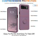 Samsung Galaxy Z Flip4 Silicone Ring 360°Protective flip Cover (Purple)