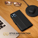 Luxury Vegan Leather 2 - in - 1 Wallet - Case for Apple iPhone 13 Pro Max