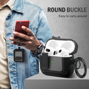 Airpod 3rd Generation Case Secure Lock Clip Case Apple AirPod 3 Case - Black