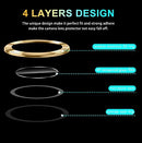 Camera Lens Protector Samsung Galaxy Z Fold 4 5G,Ultra Clear Case Tray Gold