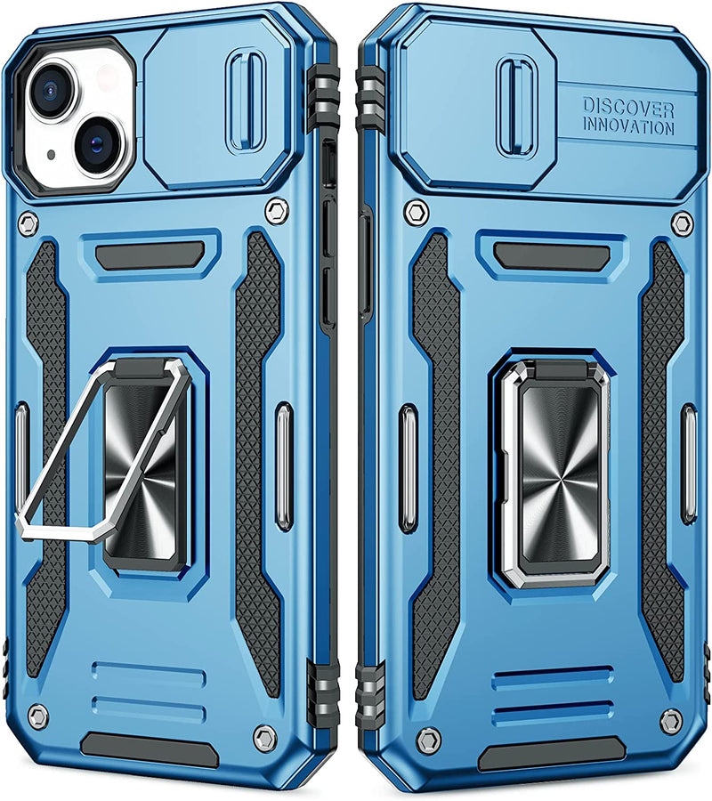 Case 14 Plus Case Kickstand, Slide Camera Cover Protective Armor Case - Red - Gorilla Cases