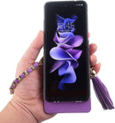 Compatible Samsung Galaxy Z Flip 4 5G Wallet Case (Purple)