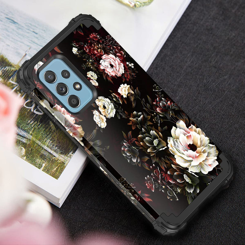 Galaxy A52 Shockproof Heavy Duty Floral Case - Gorilla Cases