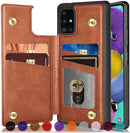 Galaxy A71 5G Credit Card Leather Wallet case