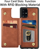 Galaxy A71 5G Credit Card Leather Wallet case
