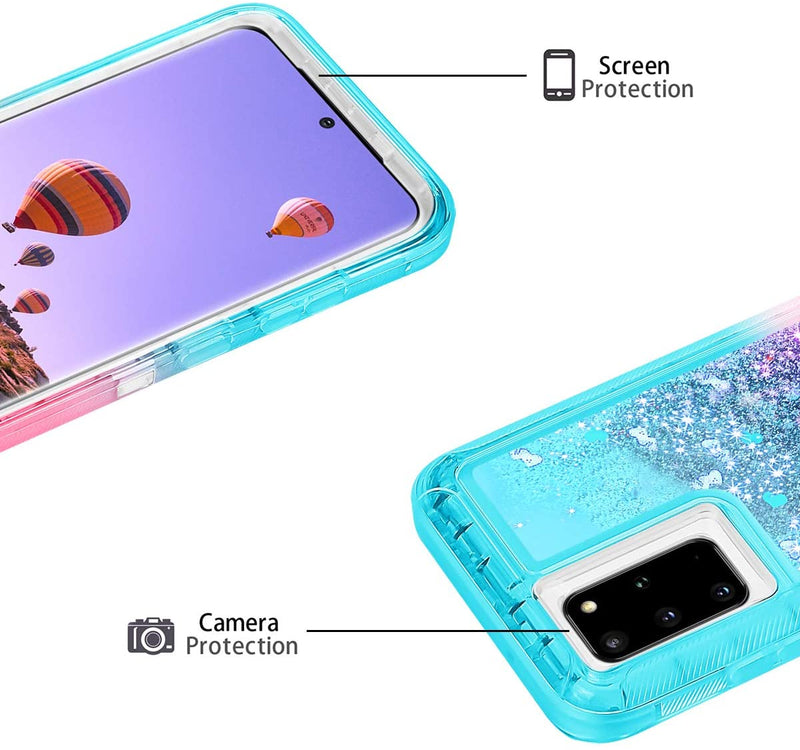 Galaxy S20+ Plus Glitter Case | Protective Glitter Case for Women Girls Cute Bling Sparkle - Gorilla Cases