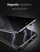 Galaxy S20 Plus Magnetic Tempered Glass Metal Bumper Case