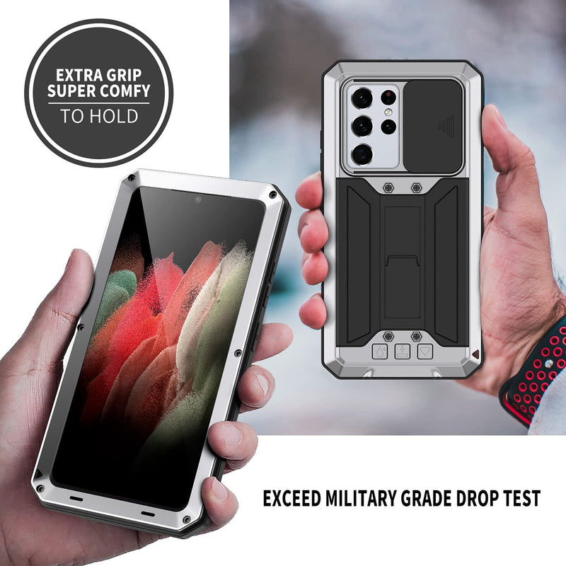 Galaxy S21 Ultra Aluminum Metal Gorilla Shockproof Military Heavy Duty Case - Gorilla Cases