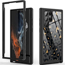 Galaxy S22 Ultra Leopard Print for Women Girls Dual Layer Protection Case
