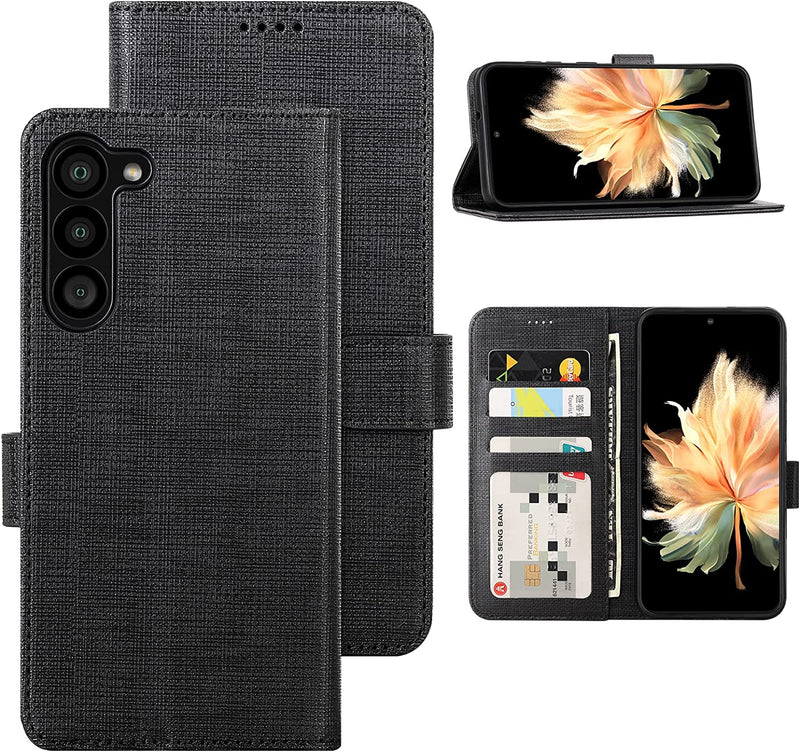 Galaxy S23 Plus Leather Flip Folio Wallet Case - Gorilla Cases