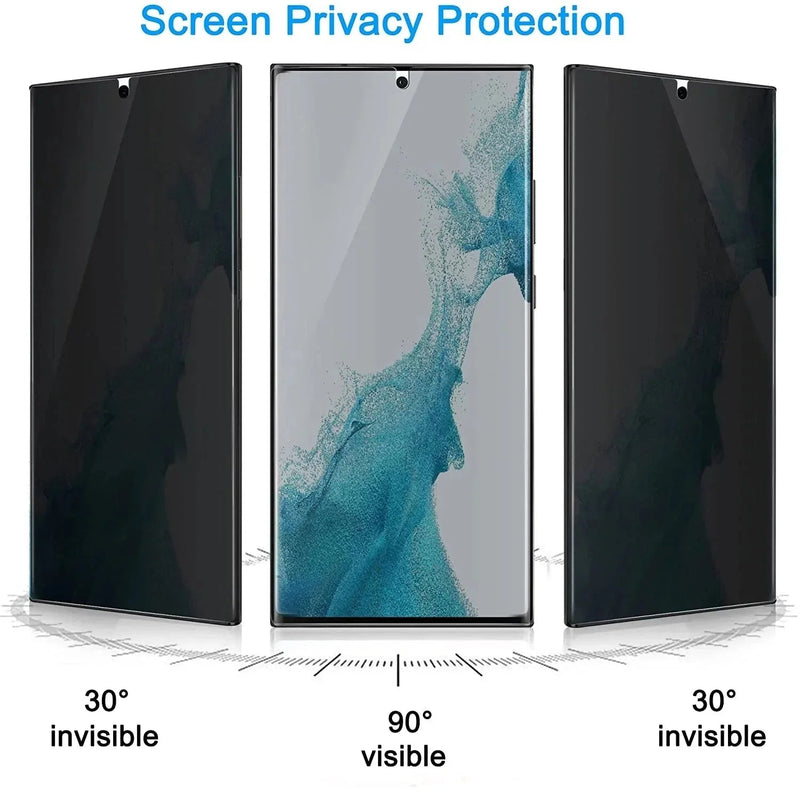 Galaxy S24 Privacy Screen Protector | Fingerprint Works (2 Pack) - Gorilla Cases