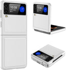 Galaxy Z Flip 3 Case PC+Cross - Grain Leather Design | Galaxy Z Flip 3 Case Anti - Slip Texture Case