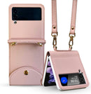 Galaxy Z Flip 3 Case PC+Cross - Grain Leather Design | Galaxy Z Flip 3 Case Anti - Slip Texture Case