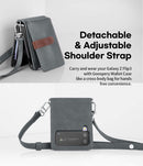 Galaxy Z Flip 3 Detachable Card Holder Leather Case - Gorilla Cases