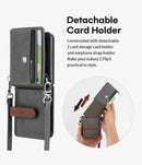 Galaxy Z Flip 3 Detachable Card Holder Leather Case - Gorilla Cases