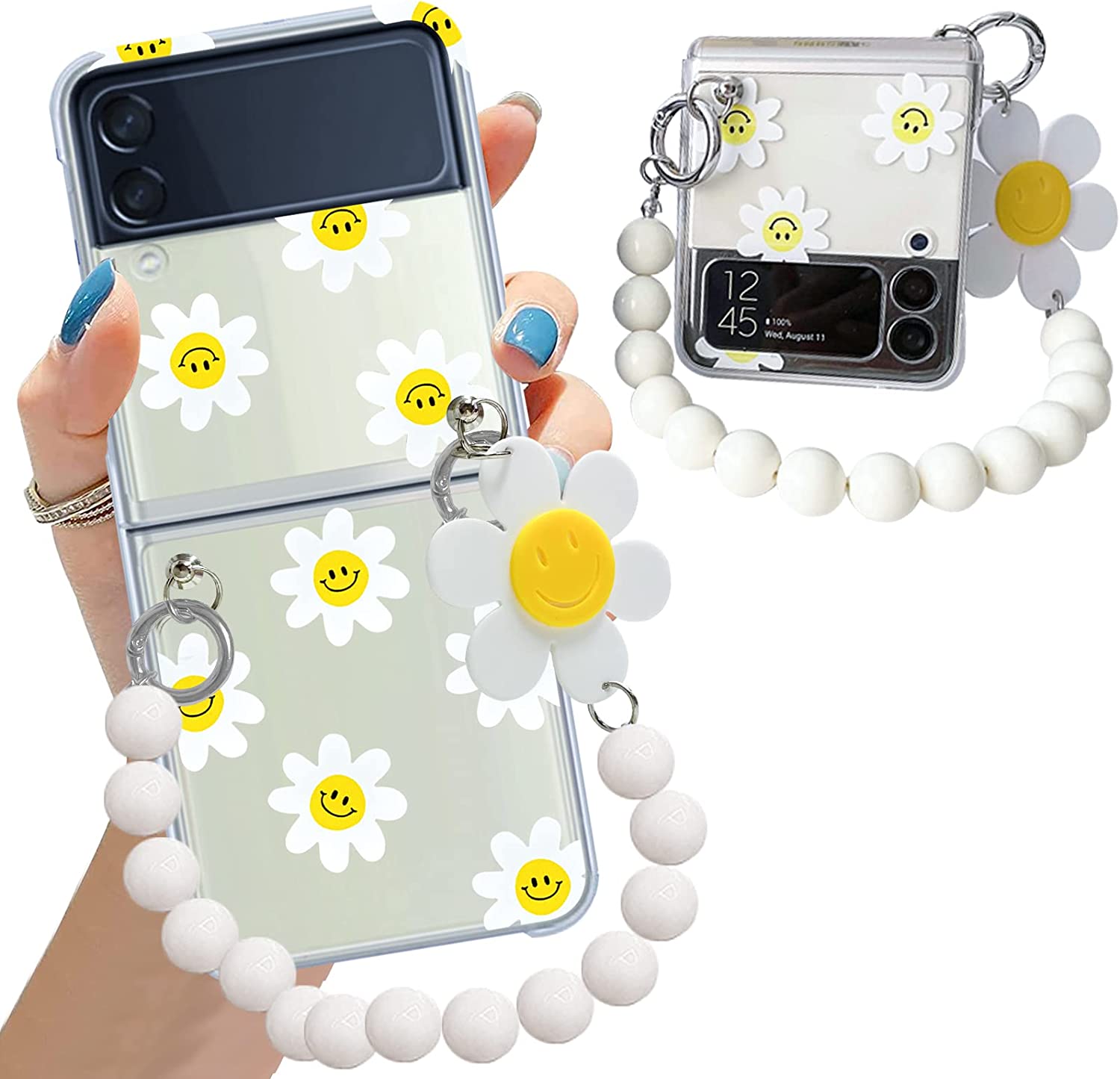 Galaxy Z Flip 4 Case Cute Pendant, Cute Smile Clear Z Flip 4 Case –  Redpepper Cases