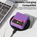Galaxy Z Flip 4 Case Drop Protection Bumper Cover Flip Phone Case Purple
