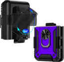 Galaxy Z Flip 4 Case with Kickstand, Samsung Z Flip 4 Case Heavy Duty Purple