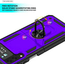 Galaxy Z Flip 4 Case with Kickstand, Samsung Z Flip 4 Case Heavy Duty Purple