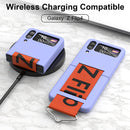 Galaxy Z Flip 4 Phone Case Silicone Protective Cover - Purple