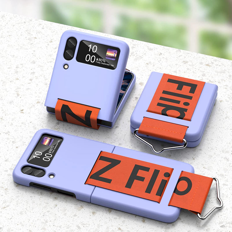 Galaxy Z Flip 4 Phone Case Silicone Protective Cover -Purple - Gorilla Cases