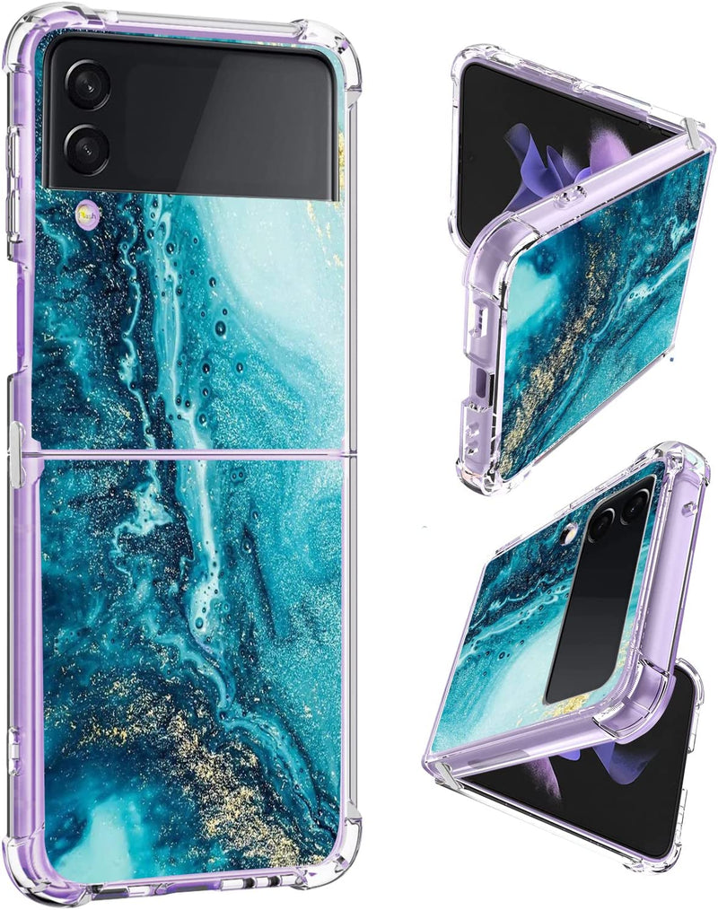 Galaxy Z Flip 4 Purple Love Heart Flexible Soft TPU Bumper Phone Case - Gorilla Cases