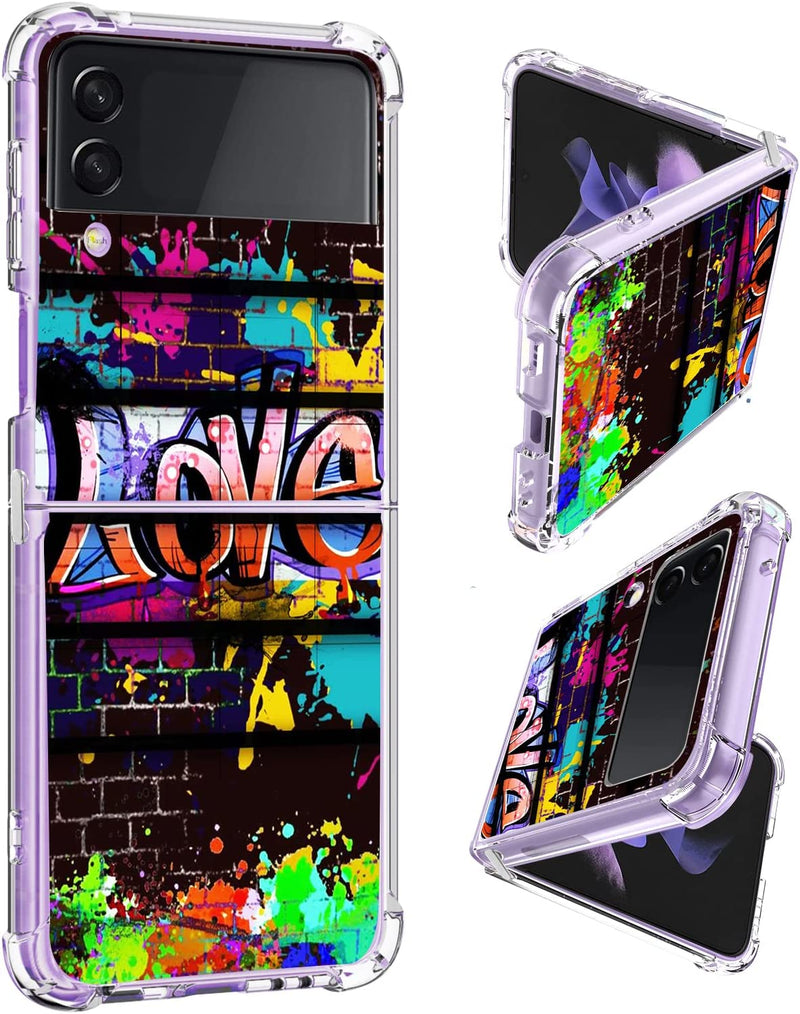 Galaxy Z Flip 4 Purple Love Heart Flexible Soft TPU Bumper Phone Case - Gorilla Cases