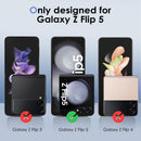 Galaxy Z Flip 5 Case with 2 Screen Protectors