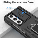 Galaxy Z Fold 5 Heavy Duty Shockproof Ring Magnetic Kickstand Case