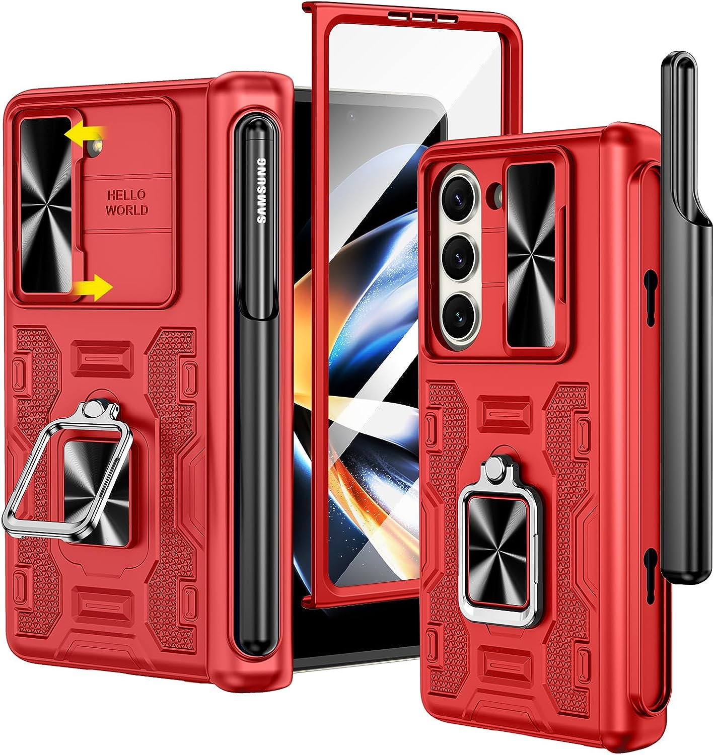 Case for Samsung Galaxy Z Fold 5 5G, with Detachable Magnetic S