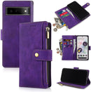 Google Pixel 6 Pro Luxury PU Leather Wallet Case