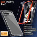Google Pixel 7 Case Clear 3 Pack Tempered Glass Screen Protector Accessories Phone Cases Cover
