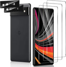 Google Pixel 7 Glass Screen Protector Camera Protector, HD Clear 9H Tempered Glass