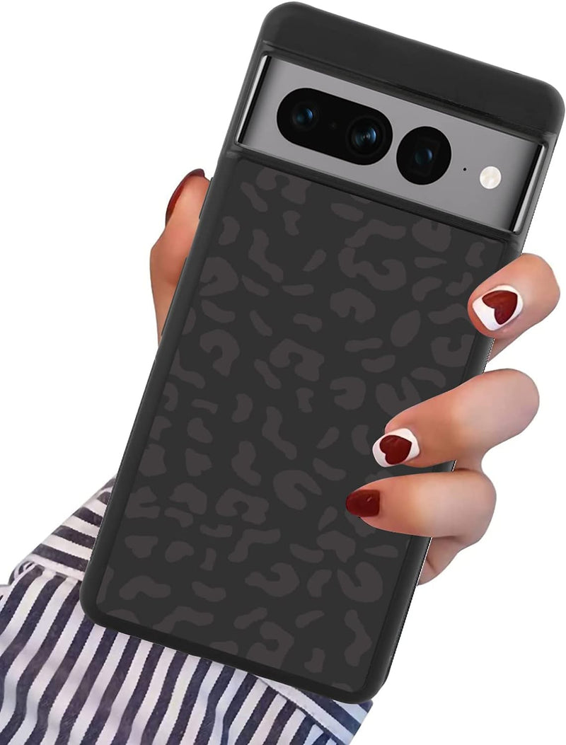 Google Pixel 7 Pro Case Black Leopard Cheetah Print Pattern Cover Cute Case - Gorilla Cases