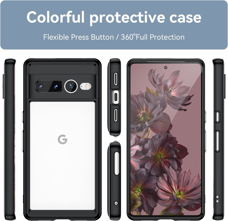 Google Pixel 7 Pro Case Non Yellowing Military Grade Black - Gorilla Cases
