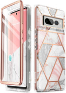 Google Pixel 7 Pro Full - Body Stylish Protective Marble Case