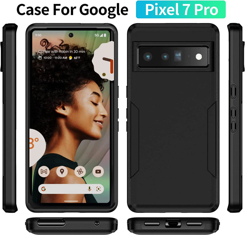Google Pixel 7 Pro Case Tough Rugged Shockproof Protective Cas, Black - Gorilla Cases