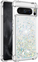 Google Pixel 8 Pro Case Glitter Liquid Cute Clear Phone Case