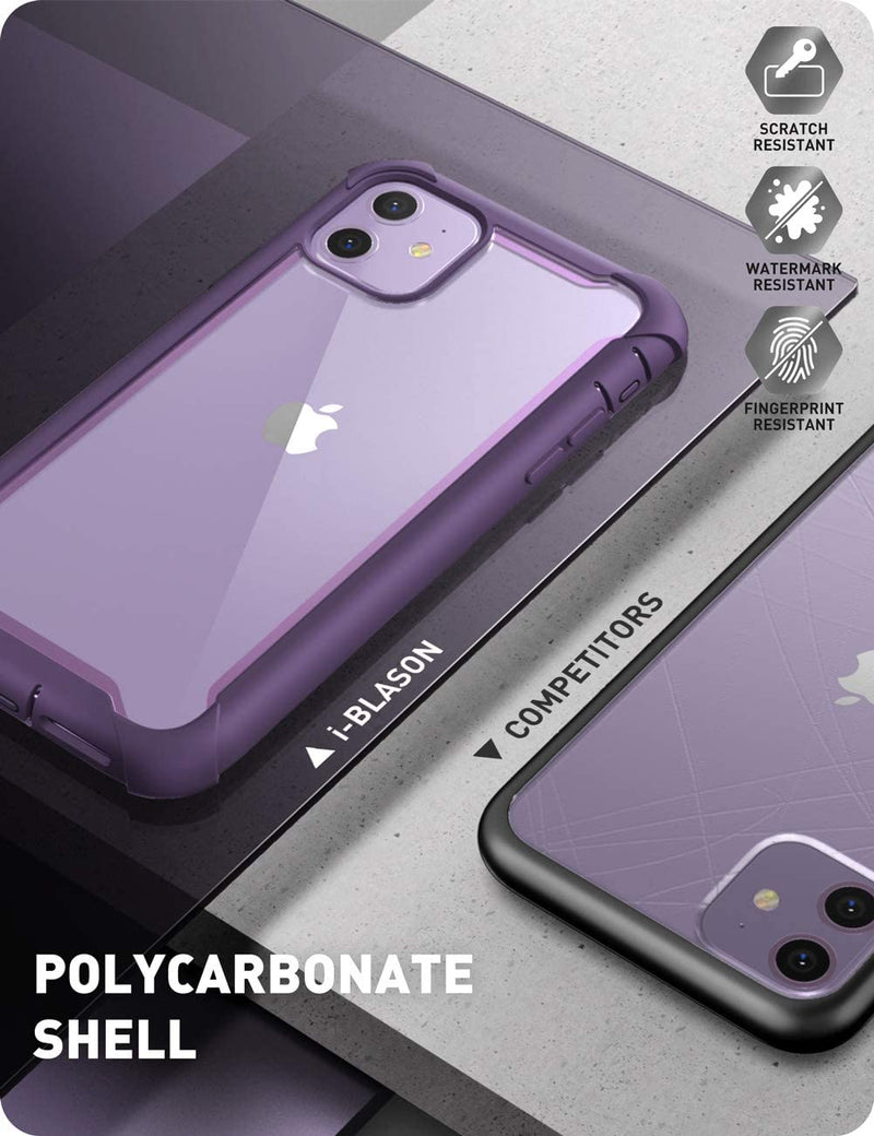 iPhone 11 6.1 inch , Dual Layer Rugged Case Built-in Screen Protector (Purple) - Gorilla Cases