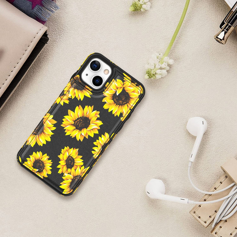 iPhone 13 Case Flip Folio Leather Wallet Case Cover with Fashion Flower Designs - Gorilla Cases