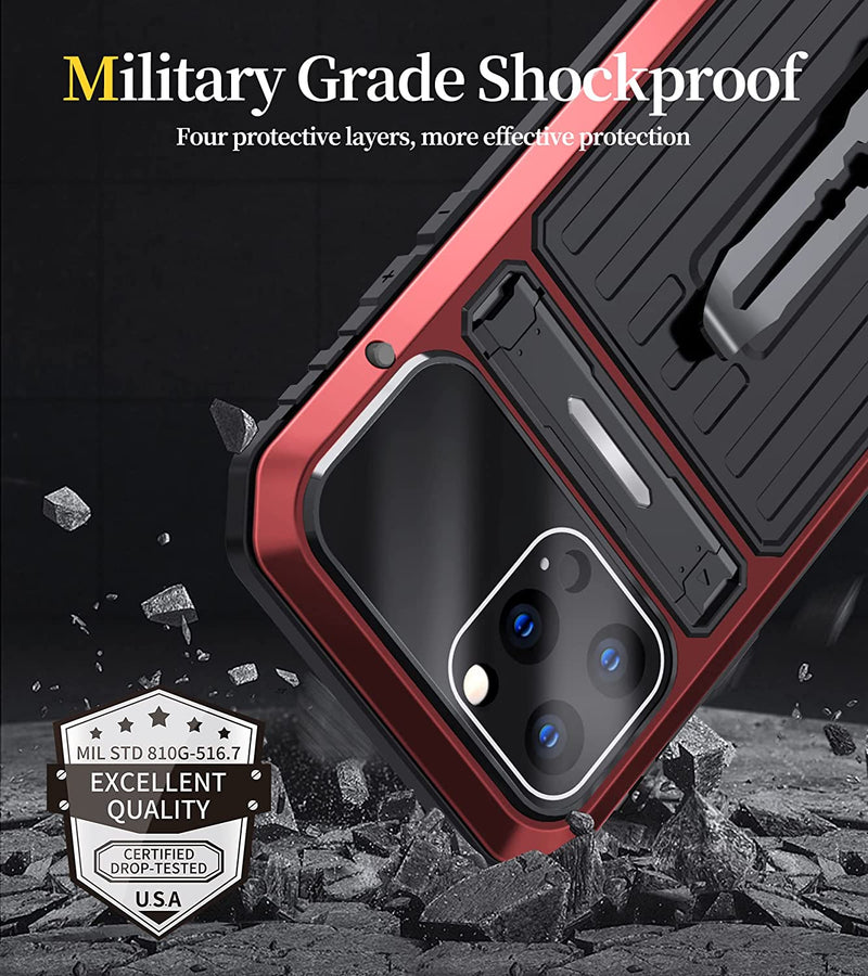 iPhone 13 Metal Kickstand Holster Case | Heavy Duty iPhone 13 Aluminum Case - Gorilla Cases