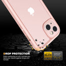 iPhone 13 Mini Case, Full Body Rugged Screen Protector Case (Crystal Pink)