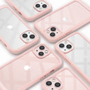 iPhone 13 Mini Case, Full Body Rugged Screen Protector Case (Crystal Pink)