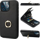 iPhone 13 Pro Max Case Wallet Card Holder, 360°Rotation 6.7 Inch Brown