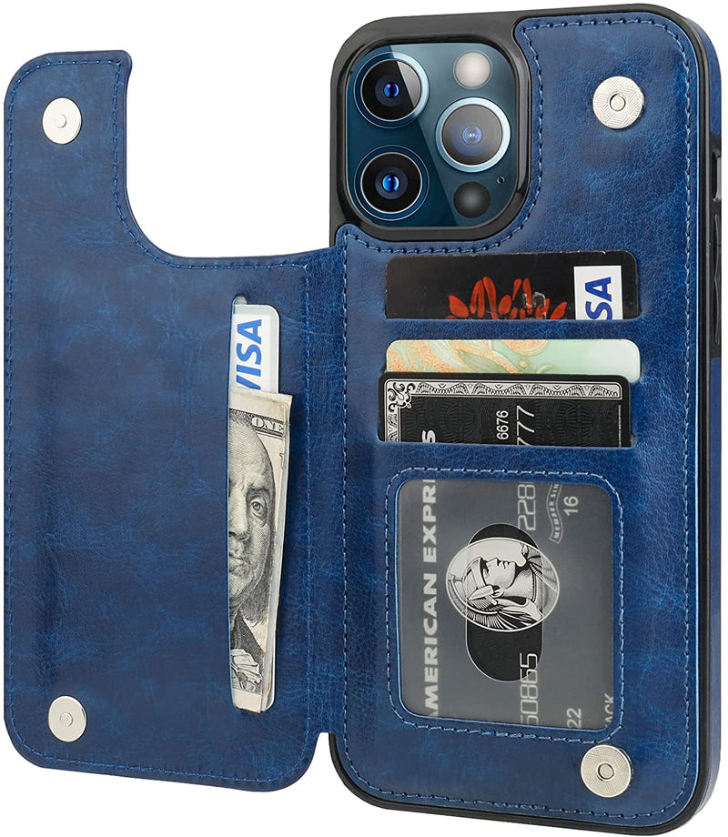 iPhone 13 Pro Max Leather Wallet Card Holder Case - Gorilla Cases