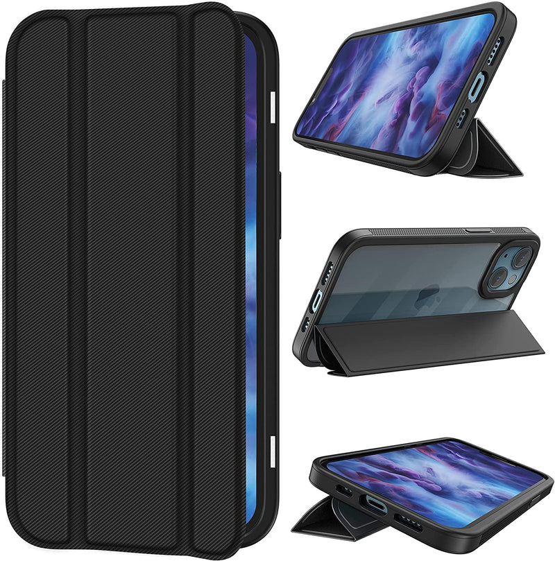 iPhone 13 Wallet Kickstand Case With Removable Magnet Flip Folio Cover - Gorilla Cases