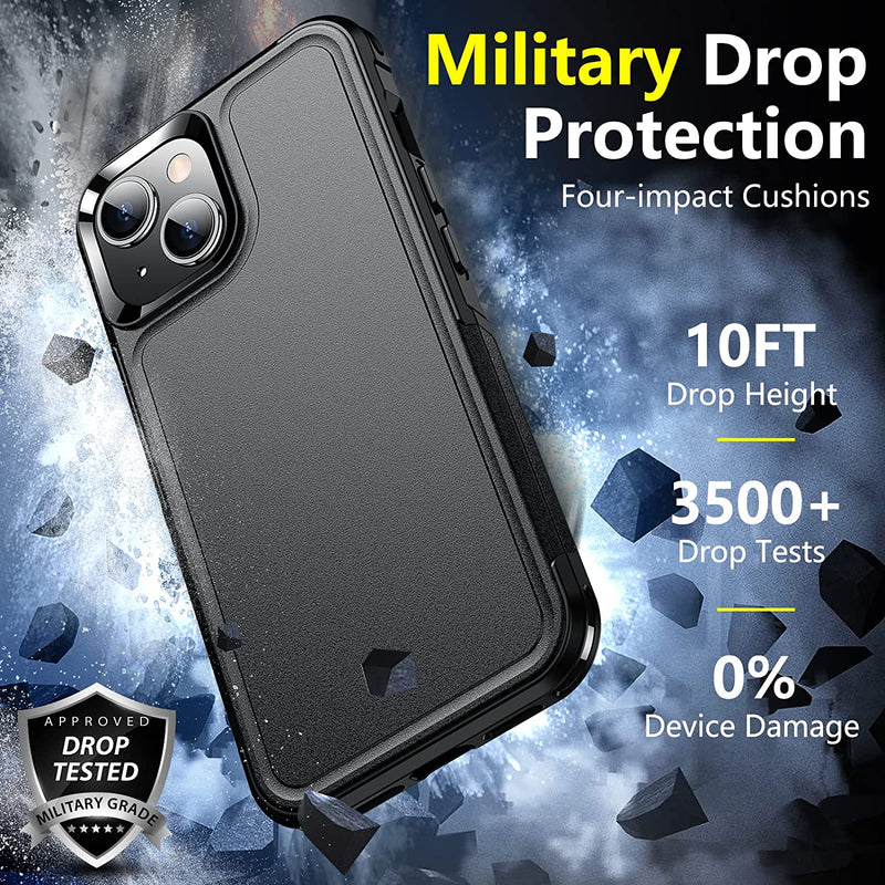 iPhone 14 Case Heavy Duty Full-Body Shockproof Case Black - Gorilla Cases